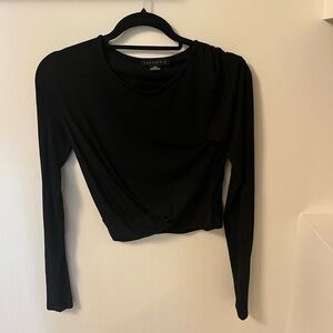 Sanctuary Black Tie Front Longsleeve Shirt